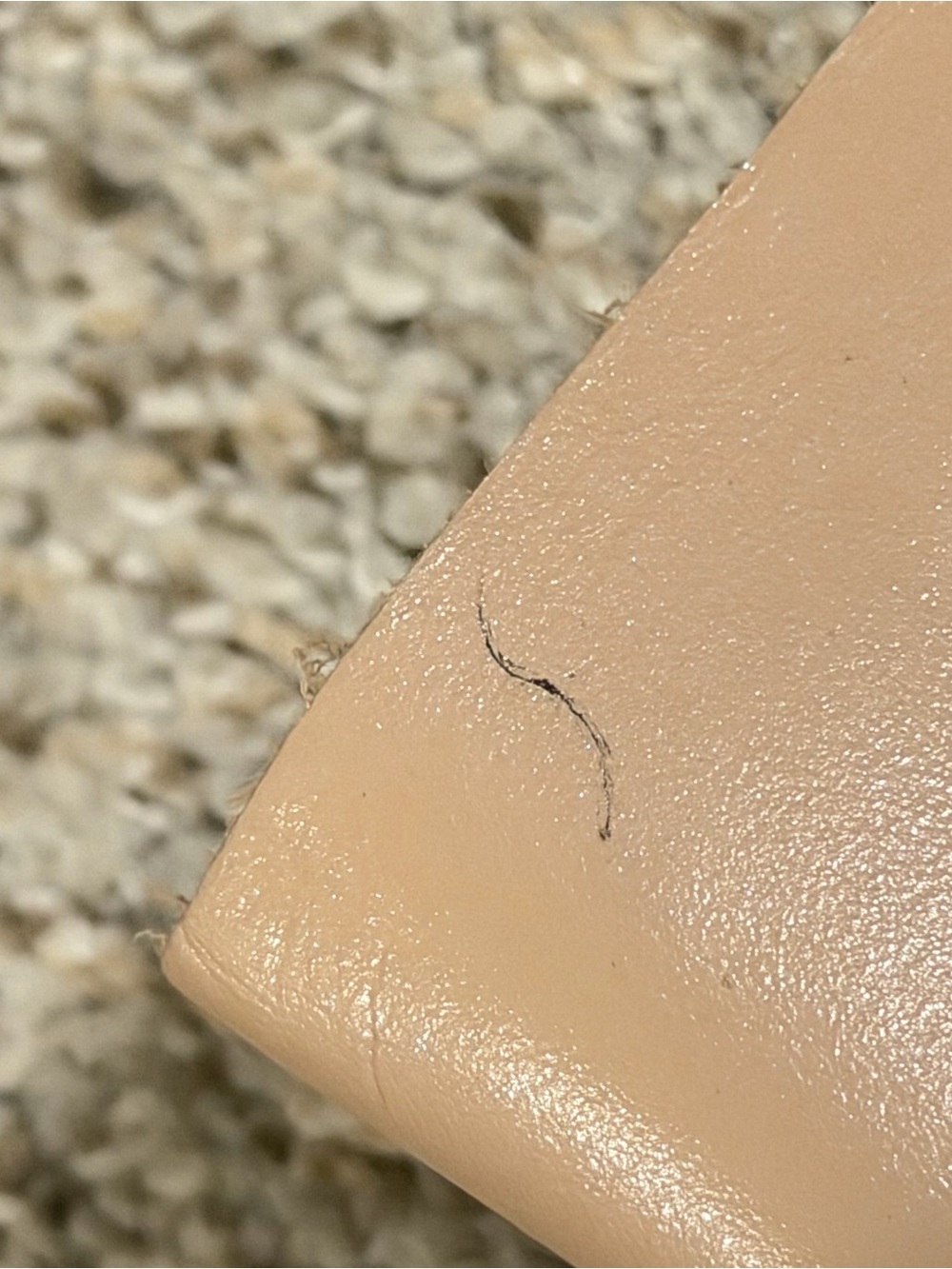 Lucky Nude  Beige Soft Leather Snap Wallet - Picture 3 of 10